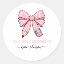 Dieses Buch gehört zu Pink Cute School Pencil Bow 