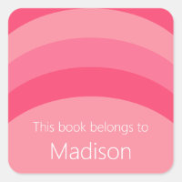 Dieses Buch gehört zu rosa Streifen mit weißem Nam