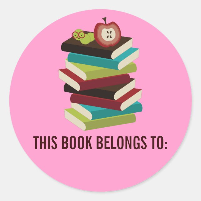 DIESES BUCH GEHÖRT ZU RUNDER AUFKLEBER (Vorderseite)