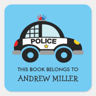 Dieses Buch gehört zum Aufkleber für das Polizeibu