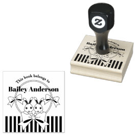 Dieses Buch gehört zum Niedlichen Buchzeichen der  Gummistempel