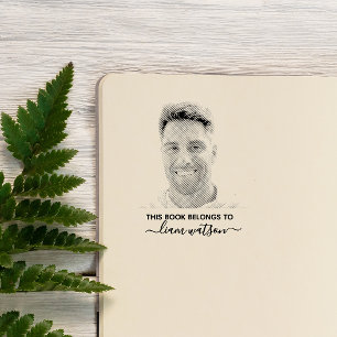 Dieses Buch gehört zum personalisierten Foto Gummistempel