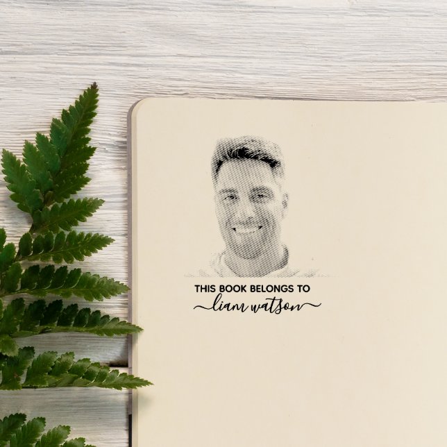 Dieses Buch gehört zum personalisierten Foto Gummistempel (Von Creator hochgeladen)