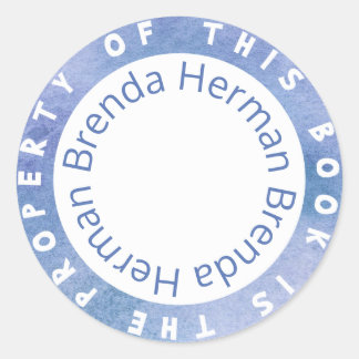 "Dieses Buch ist Eigentum"-Aufklebervorlage Runder Aufkleber