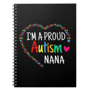 Dieses bunte autistische Herz aus Puzzleteilen Notizblock