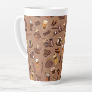 Dieses coole, farbenfrohe Kaffeemaschinenmuster Milchtasse