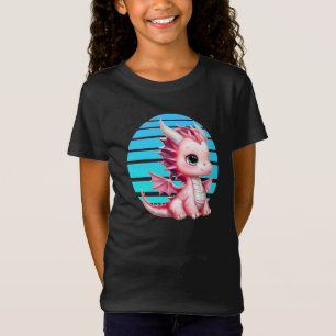 Dieses Design hat einen niedlichen rosa Drachen mi T-Shirt