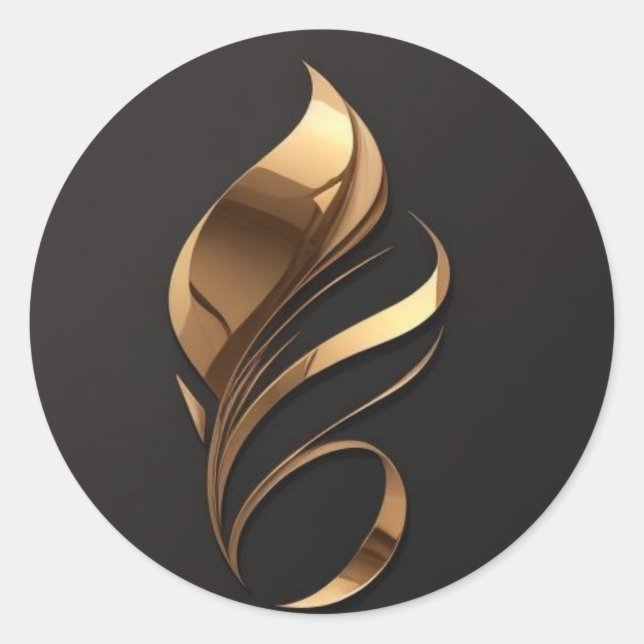 Dieses Design sieht sehr gut aus Runder Aufkleber (Vorderseite)