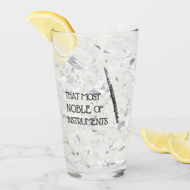 Dieses edelste der Instrumente - Flöten-Glas Glas (Vorderseite Ice)