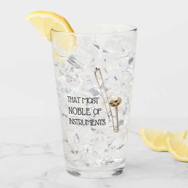 Dieses edelste der Instrumente - Trombone-Glas Glas (Vorderseite Ice)