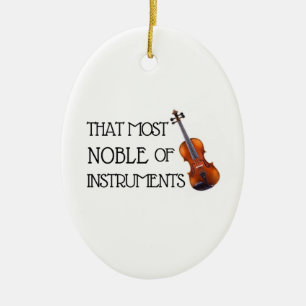 Dieses edelste der Instrumente - Viola-Verzierung Keramik Ornament