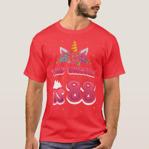 Dieses Einhorn ist 88 achtundachtzig Jahre alt Mäd T-Shirt