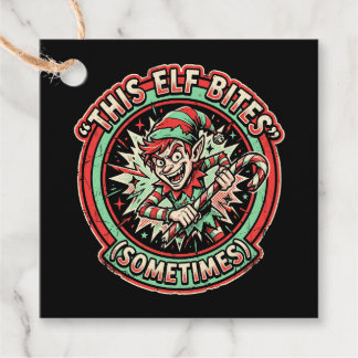 Dieses Elfchen Beißt Manchmal Weihnachtsgeschenk-A Geschenkanhänger
