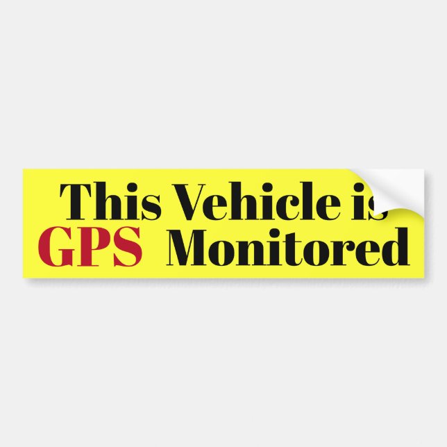 Dieses Fahrzeug ist GPS überwachter Aufkleber Autoaufkleber (Vorne)