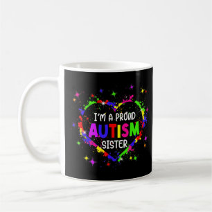 Dieses farbenfrohe Autismus Herz aus Puzzleteilen Kaffeetasse