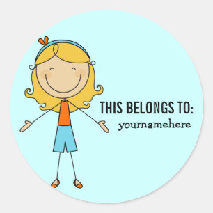 DIESES GEHÖRT Aufkleber für ein Mädchen