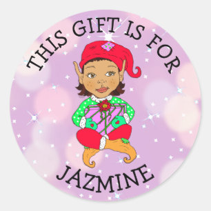 Dieses Geschenk ist für (Name hinzufügen) Geschenk Runder Aufkleber