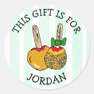 Dieses Geschenk ist für (Name hinzufügen) Geschenk Runder Aufkleber