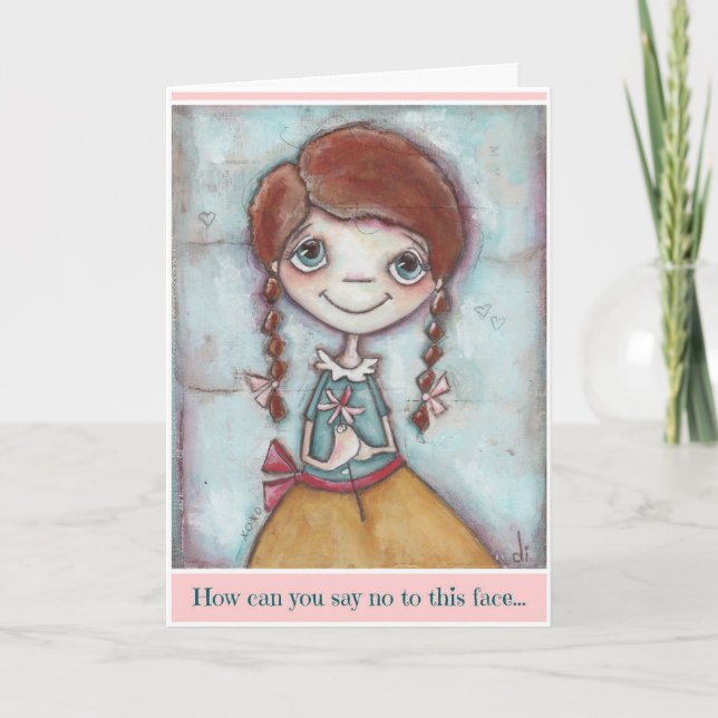 Dieses Gesicht - Geburtstagskarte Karte (Vorderseite)