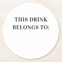 Dieses Getränk gehört dazu. Schwarz-weiße Hochzeit