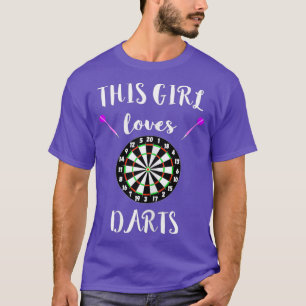 Dieses Girl Lieben Darts Bullseye Board Arrows Gam T-Shirt