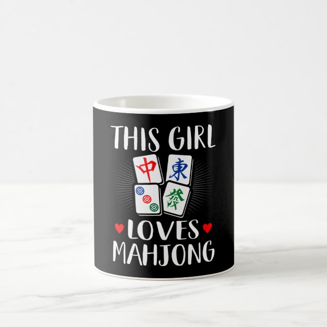 Dieses Girl Lieben Mahjong Board Games Liebhaber G Kaffeetasse (Mittel)