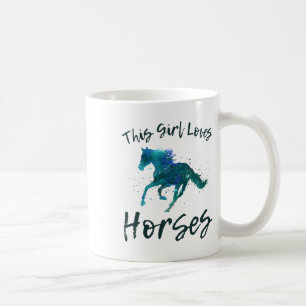 Dieses Girl Lieben Pferde Reiten Reiten Reiten Kaffeetasse