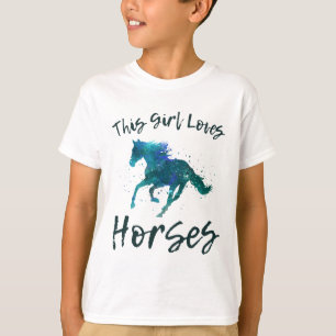 Dieses Girl Lieben Pferde Reiten Reiten Reiten T-Shirt