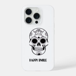 Dieses glückliche Smiley-Totenkopf-Design  iPhone 15 Pro Hülle