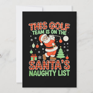 Dieses Golf-Team steht auf Santas unartiger Liste  Einladung