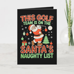 Dieses Golf-Team steht auf Santas unartiger Liste  Karte