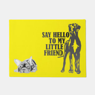 Dieses große und dieses kleine Doormat personalisi Fußmatte