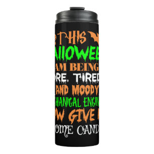 Dieses Halloween als Maschinenbauingenieur Süßigke Thermosbecher