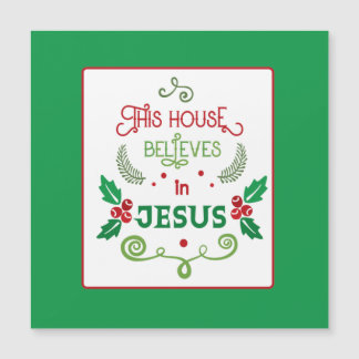 Dieses Haus glaubt an Jesus Card Magnetkarte