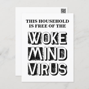 Dieses Haus ist frei von Geweckt Mini-Viren, die s Postkarte