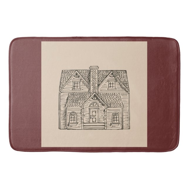 Dieses Haus mit Bildvorlage segnen Badematte (Vorderseite)