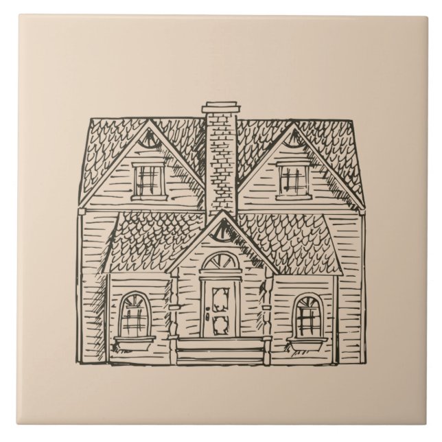 Dieses Haus mit Bildvorlage segnen Fliese (Vorderseite)