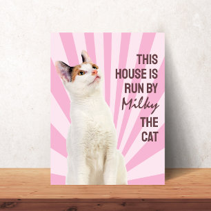 Dieses Haus wird von der Katze regiert Benutzerdef Poster
