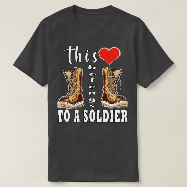 Dieses Herz gehört einem Soldaten T-Shirt (Design vorne)