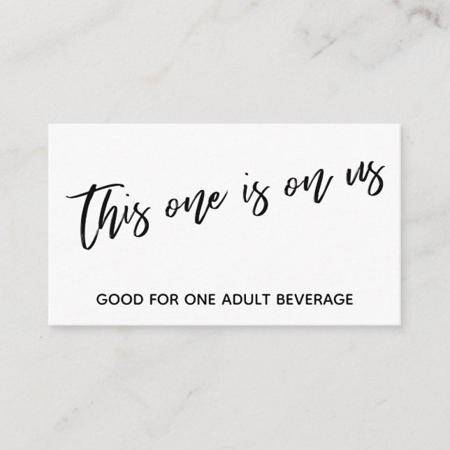 Dieses hier ist auf unserem handgeschriebenen Trin Begleitkarte (Vorderseite)