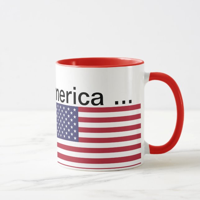 Dieses ist Amerika… Tasse (Rechts)