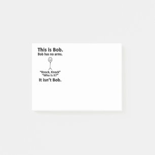 Dieses ist Bob Post-it Klebezettel