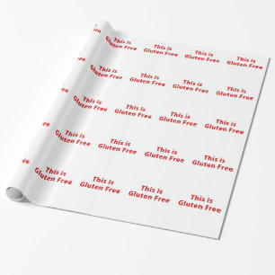 Dieses ist das freie Gluten Geschenkpapier