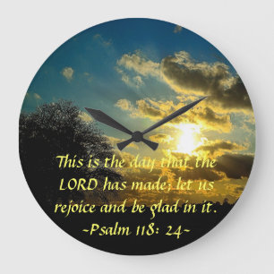 Dieses ist der Tag, den der Lord Sonnenaufganguhr Große Wanduhr