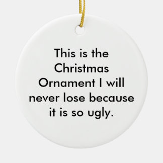 Dieses ist die Weihnachtsverzierung, die ich nie Keramik Ornament