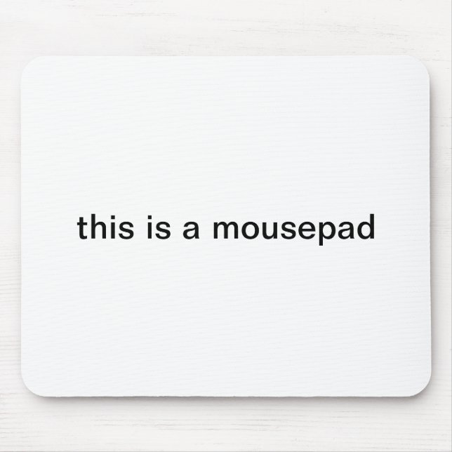 "dieses ist ein mousepad" mousepad (Vorne)