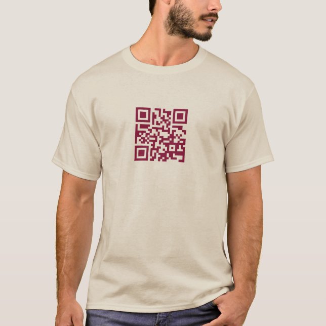 dieses ist eine dunkle Himbeere QR Codes… T-Shirt (Vorderseite)