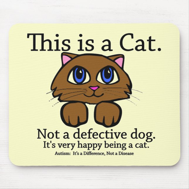 Dieses ist eine Katze Mousepad (Vorne)