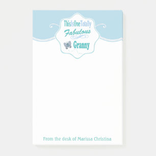 Dieses ist eine total fabelhafte Oma Post-it Klebezettel
