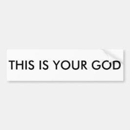DIESES IST IHR GOTT Autoaufkleber